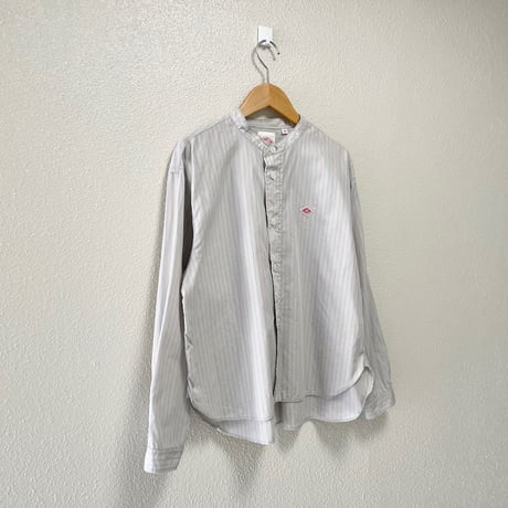 販売継続品 / DANTON POPLIN BAND COLLAR SHIRT