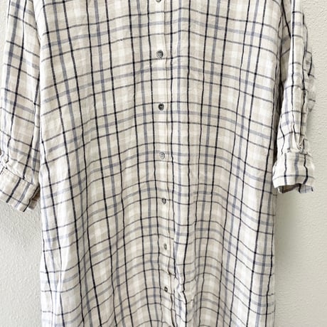nest Robe リネンチェック2wayワンピース タータンチェック