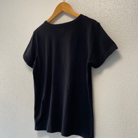 agnes b. ロゴプリント コットン 半袖Tシャツ