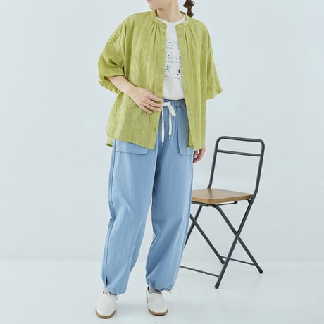 【3色展開】select シフリー刺繍 コットンボイルブラウス