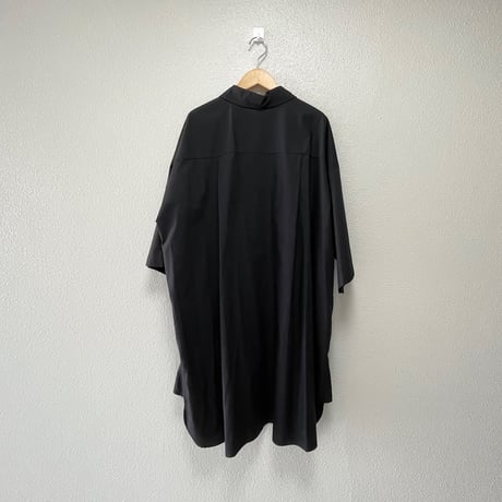 mizuiro ind ハーフスリーブ ワイド シャツワンピース