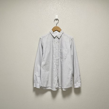 NATURAL LAUNDRY ドットプリントシャツ