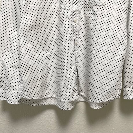 NATURAL LAUNDRY ドットプリントシャツ