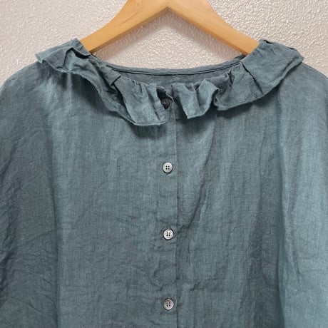 nest Robe  リネンフリルカラー 2way ブラウス