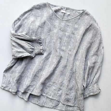 NATURAL LAUNDRY  リネンスモッグスリーブシャツ