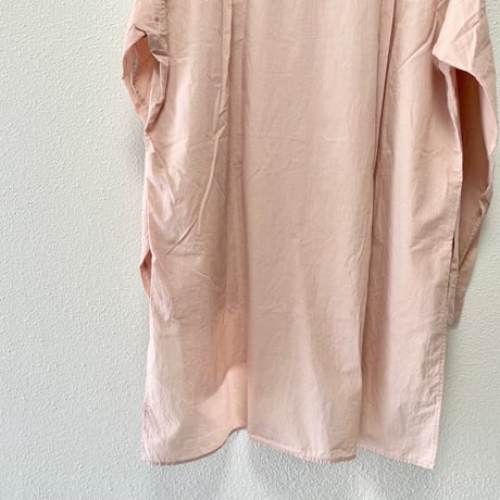 TOUJOURS COTTON Classic Band Collar Shirt