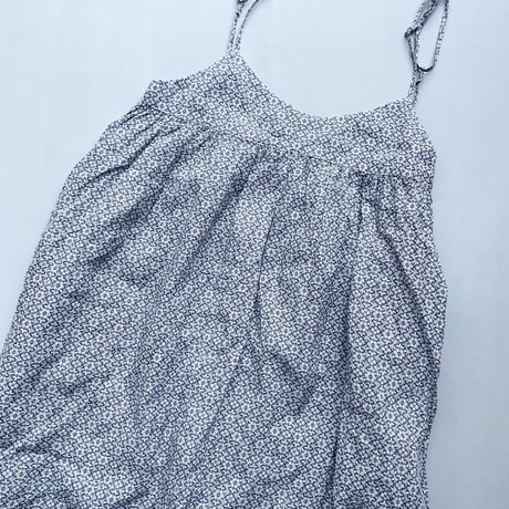 nest Robe×Vlas Blomme 別注 リネンフラワープリントキャミソールワンピース