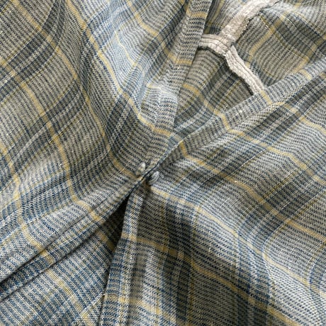 nest Robe リネンガーゼマドラスチェックローブ