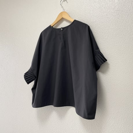mizuiro ind pleats slv P/O プリーツスリーブプルオーバー
