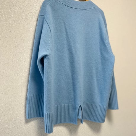 2023WEB限定item / NOLLEY'S カシミヤブレンド長めVネックカーディガン