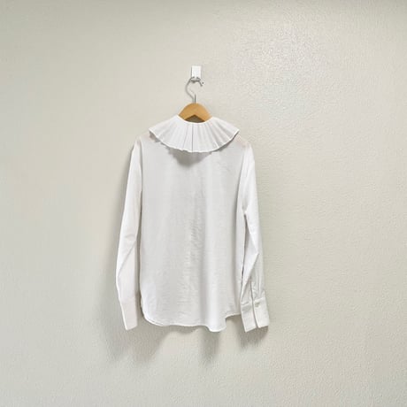 Ray BEAMS プリーツビッグカラーブラウス
