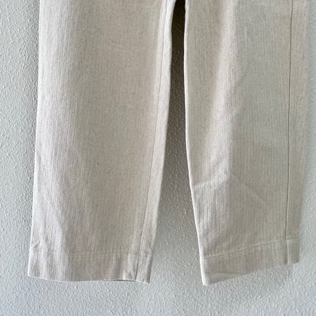 MHL. コットンリネンヘリンボーンパンツ
