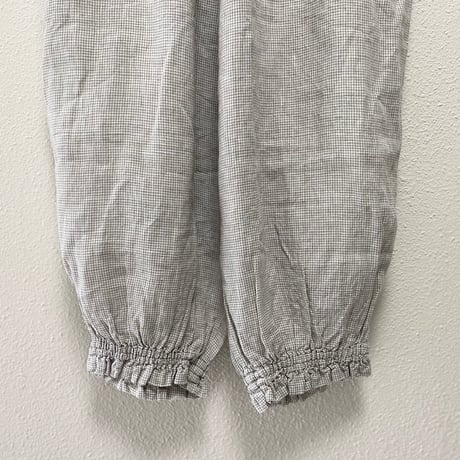 あたう洋裁店 リネン裾フリルパンツ