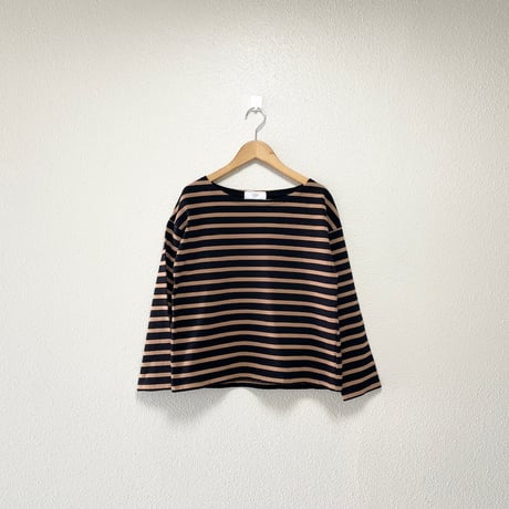 SLOBE IENA ボーダーボートネックプルオーバー