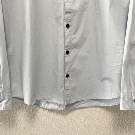 2025SS / 販売継続品 / MUYA nerd shirts no collar  SAX BLUE ※別注カラー