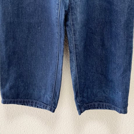 UNIVERSAL SEVEN サフィランリネンデニム ハイライズパンツ