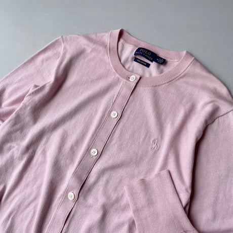 POLO RALPH LAUREN コットンクルーネックカーディガン