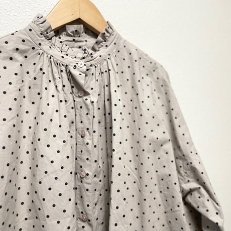 JOURNAL STANDARD relume SOIL  DOT PRINT FRILL COLLAR SHIRT