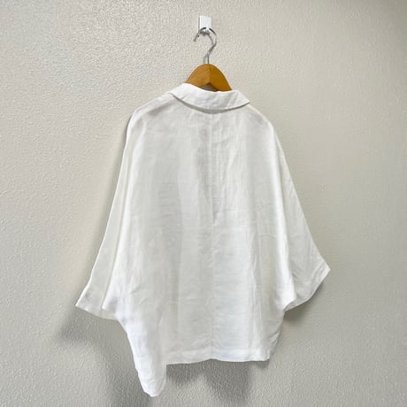 未使用品 / 2025SS /  UNIVERSAL TISSU フレンチリネン ドルマンスリーブ  シャツ ジャケット オフホワイト
