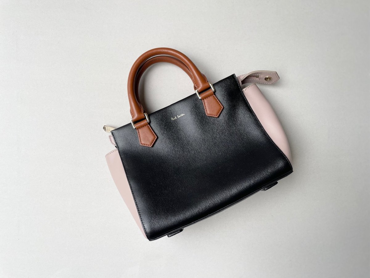 【替えハンドルあり】Paul Smith ハンドバッグ 黒/ピンク/イエロー Paul Smith カラーブロック 2WAYバッグ | Lisululu online