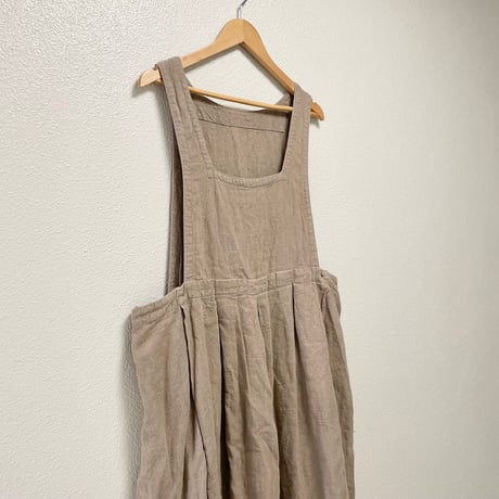 nest Robe ラミーリネン2wayエプロンワンピース