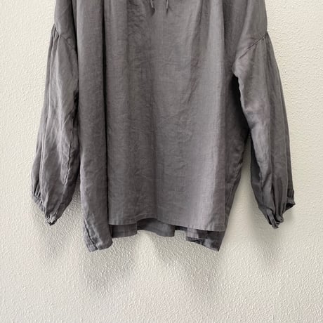 fog linen work リボンギャザーブラウス
