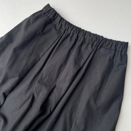 mizuiro ind コットンリネンハイウエストタックワイドPT