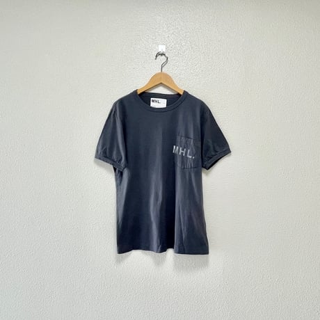 MHL. PRINTED COTTON JERSEY LOGO T-SHIRT