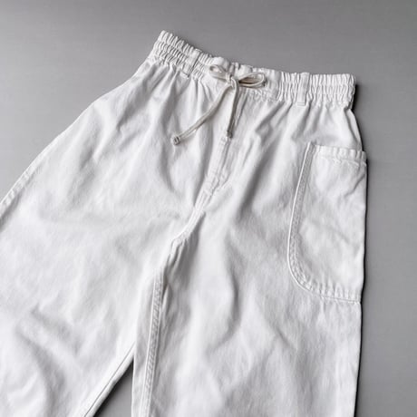 atelier naruse  コットンデニムWゴムバルーンパンツ