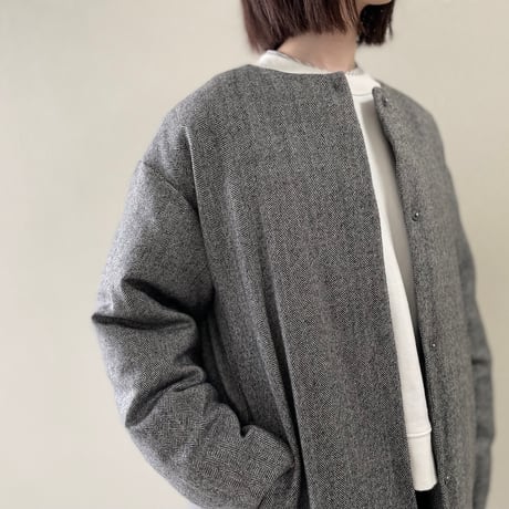 かぐれ ウール ロング ダウンコート