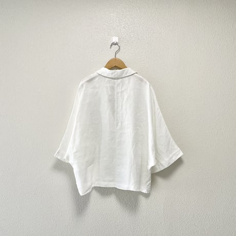 未使用品 / 2025SS /  UNIVERSAL TISSU フレンチリネン ドルマンスリーブ  シャツ ジャケット オフホワイト