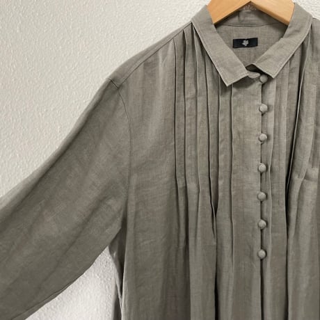 Marque de BRODEUSES フレンチリネンワンピース