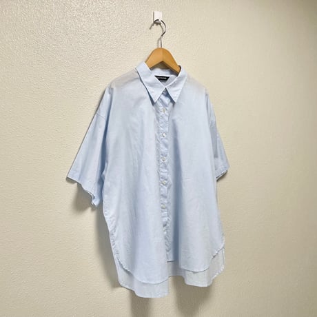 mizuiro ind ハーフスリーブワイドシャツ