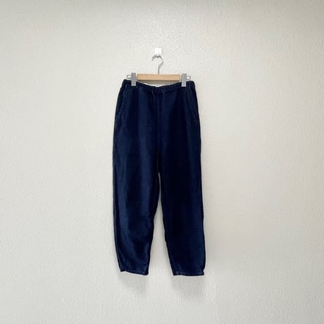 TISSU ハードマンリネンデニム イージーテーパードパンツ