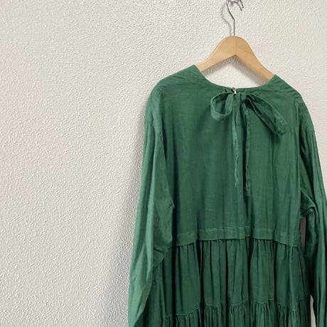 2023AW / 未使用品 / タグ付き nest Robe UpcycleLino ギャザーティアード ワンピース