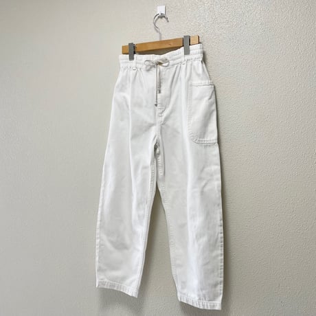 atelier naruse  コットンデニムWゴムバルーンパンツ