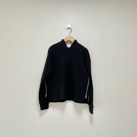 (g) コットン裏毛サイドジップパーカー
