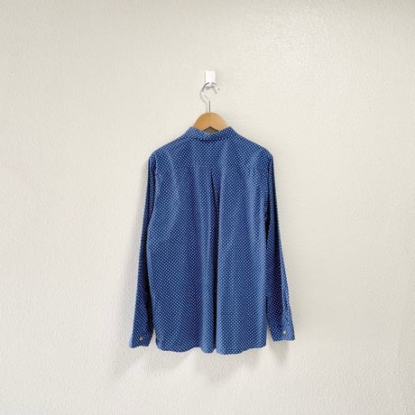 NATURAL LAUNDRY ドットプリントシャツ