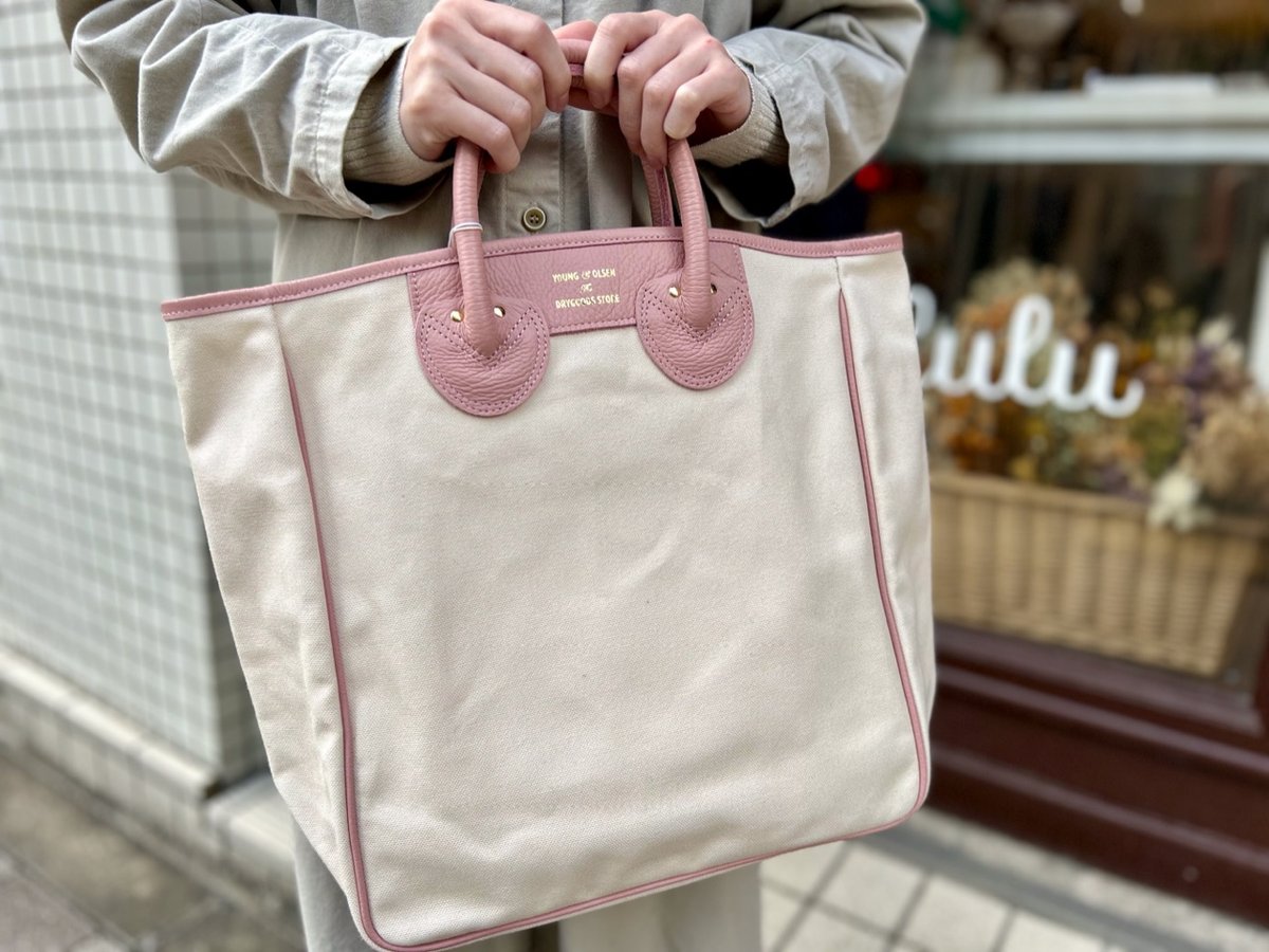 YOUNG&OLSEN × BEAMS LIGHTS 別注 キャンバス トートバッグ | L