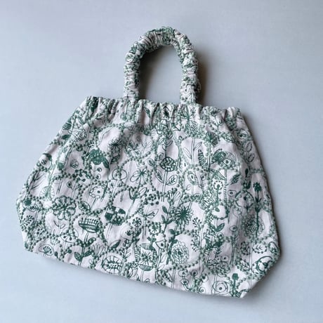 人気完売品 / mina perhonen skip bag -letter of flower+tambourine-
