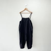 nest Robe リネンドットプリントサロペット