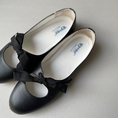 ANNIEL レザーリボンパンプス Dot＆Stripes CHILD WOMAN select