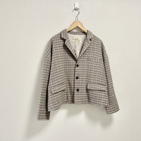nest Robe 撚り杢チェックジャケット