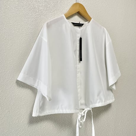 2025SS / タグ付き未使用品 mizuiro ind ドローストリングシャツ