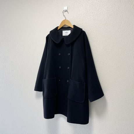 utilite ソフトメルトンラウンドカラーコート