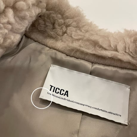 2024AW  Spick & Span TICCA / ティッカ WOOLファーベスト