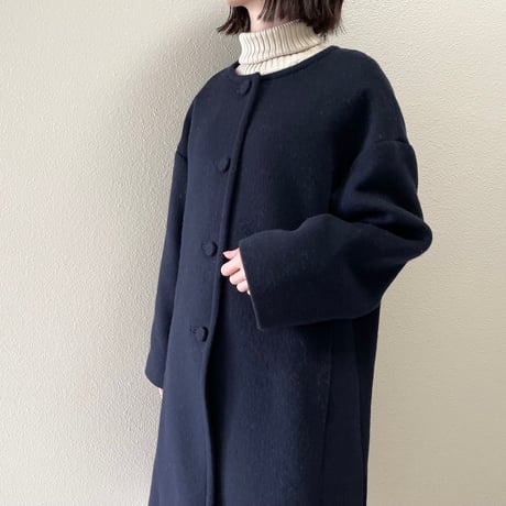 utilité リバービーバー ノーカラーボックスコート