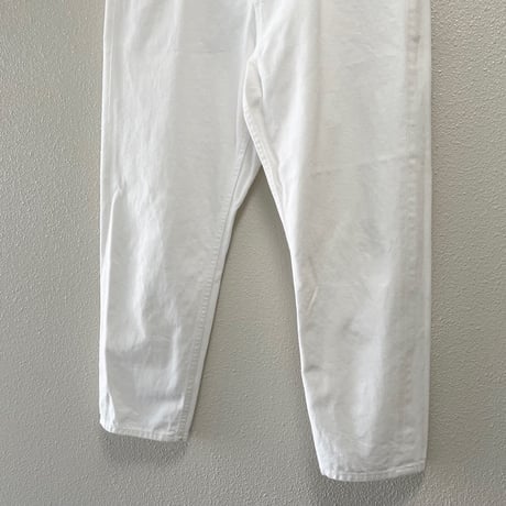 MidiUmi ハイウエストホワイトデニムパンツ