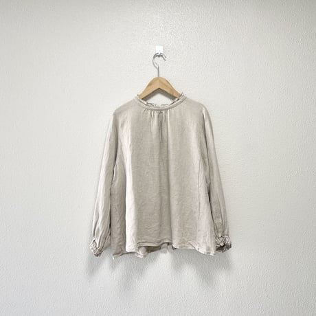 nest Robe リネンスタンドフリルブラウス