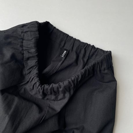 mizuiro ind コットンリネンハイウエストタックワイドPT